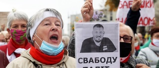 Straff för oppositionsledare i Belarus fördöms