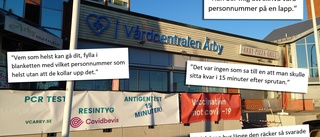 Massiv kritik mot hur vaccinationerna sköts på Årby VC: "Ingen kollade min legitimation"