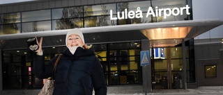 Morgontrötta julresenären nära att missa flyget: "Nu blir det att köpa en trisslott" • Här landar hemvändarna i Luleå