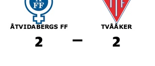 Åtvidabergs FF fixade en poäng mot Tvååker