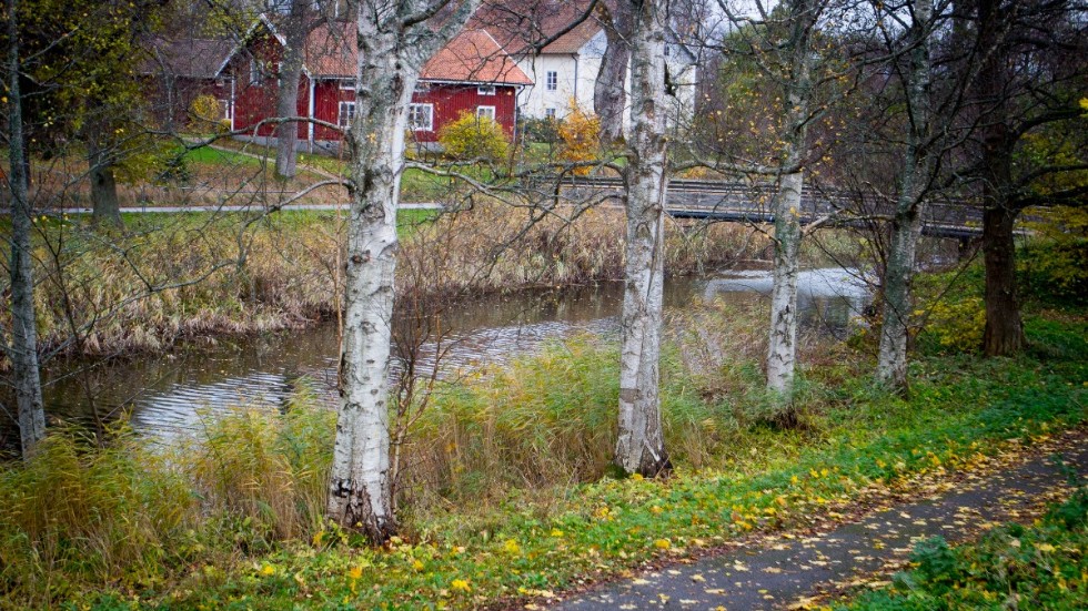Lägesuppdatering på stabiliseringsarbetet längs Vingåkersån, torsdag den 28 oktober 2021. 