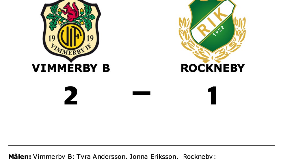 Vimmerby B vann mot Rockneby