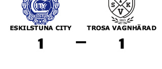 Oavgjort för Eskilstuna City hemma mot Trosa Vagnhärad