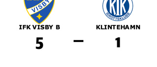 IFK Visby B klart bättre än Klintehamn på Västerhejde IP