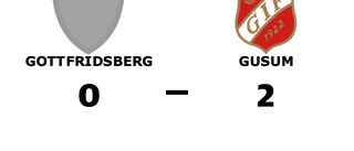 Gottfridsberg föll mot Gusum på hemmaplan
