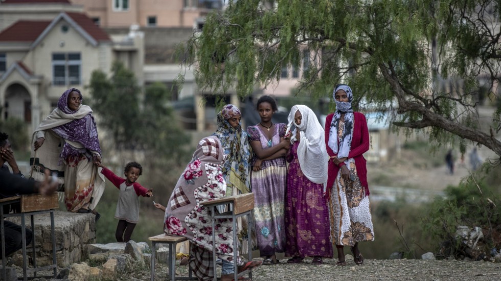 Internflyktingar i Tigray. Arkivbild.