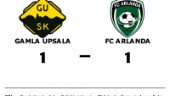 Gamla Upsala och FC Arlanda kryssade efter svängig match