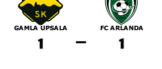 Gamla Upsala och FC Arlanda kryssade efter svängig match