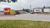 Lastbilshaveri orsakade stora trafikstörningar vid SKF-rondellen