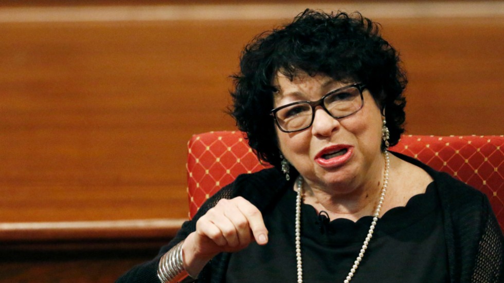 Den liberala domaren Sonia Sotomayor är kritisk till Högsta domstolens beslut. Arkivbild.