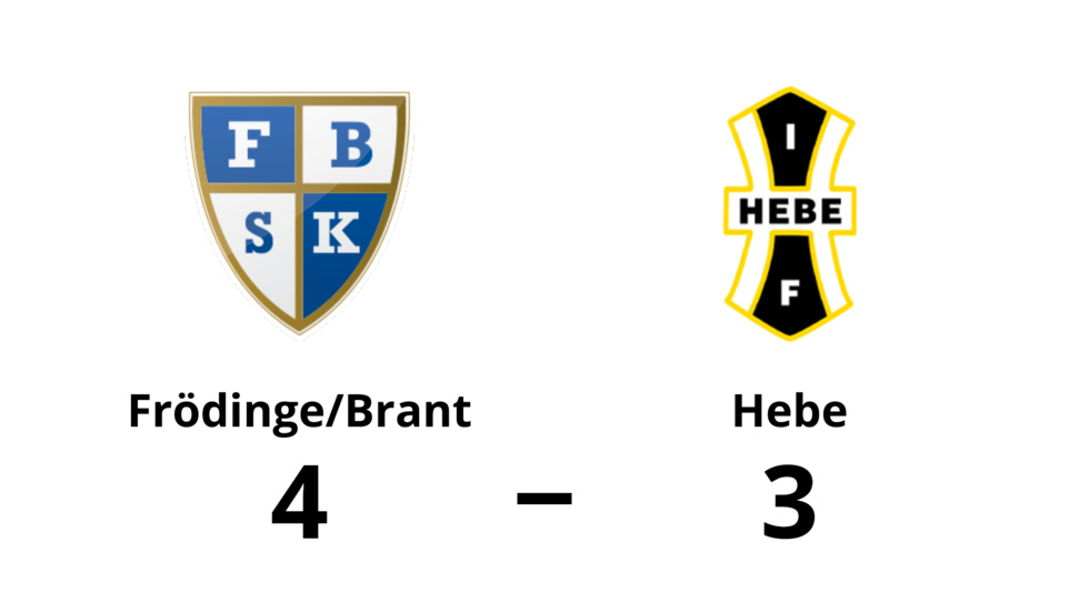 Frödinge/ Brant SK vann mot IF Hebe