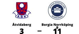 Storseger för Borgia Norrköping B - 11-3 mot Åtvidaberg