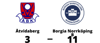 Storseger för Borgia Norrköping B - 11-3 mot Åtvidaberg