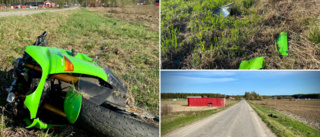 Motorcyklist körde i 168 km/h – kraschade och landade i diket