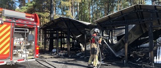 Soprum totalförstört i brand   