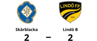 Lindö B fixade en poäng mot Skärblacka