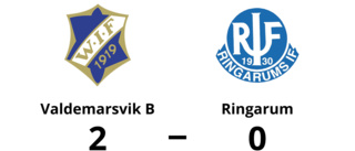 Förlust för Ringarum mot Valdemarsvik B med 0-2