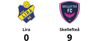 Skellefteå utklassade Lira - seger med 9-0