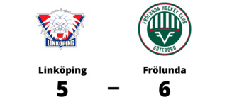 En poäng för Linköping efter förlust mot Frölunda