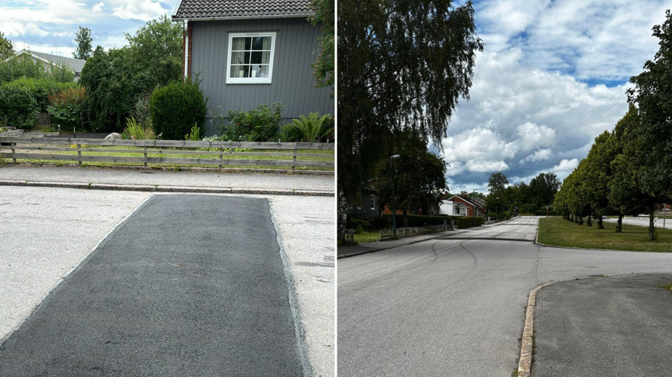 "Jag förstår inte varför de inte kommer på en gång när jag ringer och berättar. Det borde stå en skylt vid vartenda gupp så inte någon råkar illa ut", berättar en bilist angående de nya fartguppen utanför Vimarskolan.