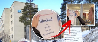 JUST NU: Här startar blockaden på Skellefteå lasarett