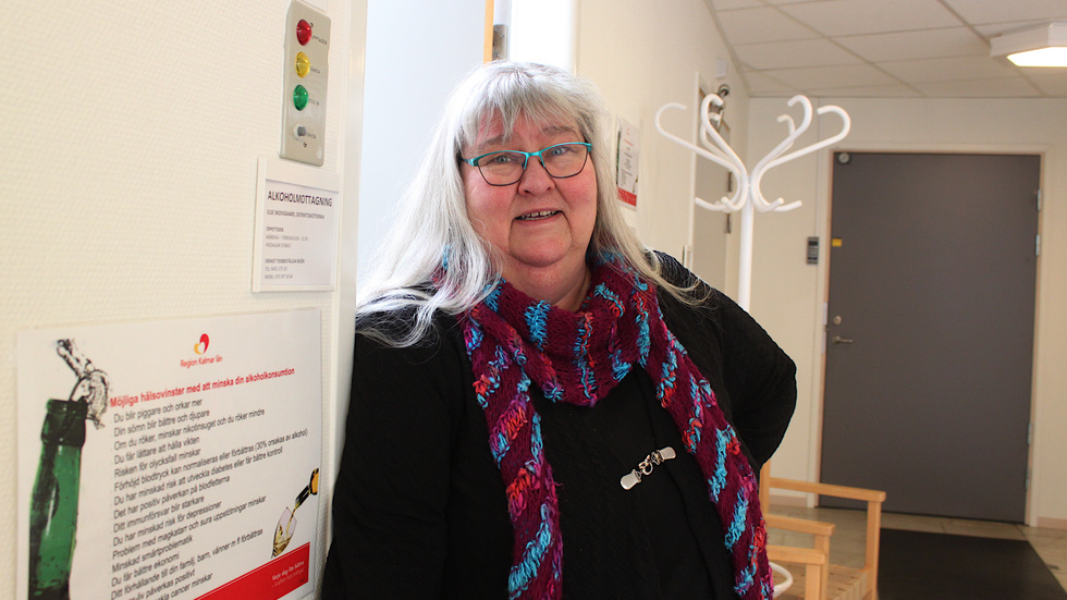 Else Skovsgaard är distriktsköterska på alkoholmottagningen Vimmerby. "Många vet inte ens om att det finns hjälp att få här."