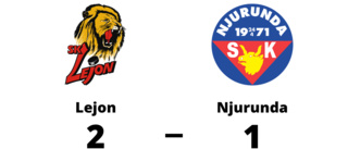 Svårstoppade Lejon fortsätter vinna - 2-1 mot Njurunda