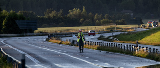 Efter jordskredet – oklart när vägen kan öppna