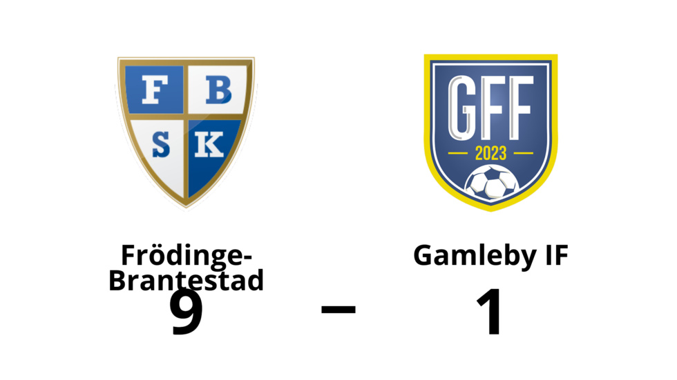 Frödinge-Brantestad vann mot Gamleby IF