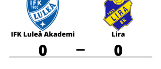 Mållöst när IFK Luleå Akademi tog emot Lira