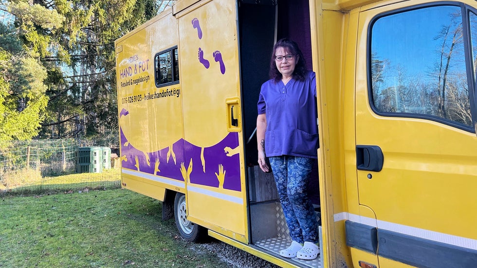 Heike gjorde om en tysk postbil till rullande arbetsplats