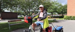 Albert, 83, cyklade från Nederländerna till Eskilstuna
