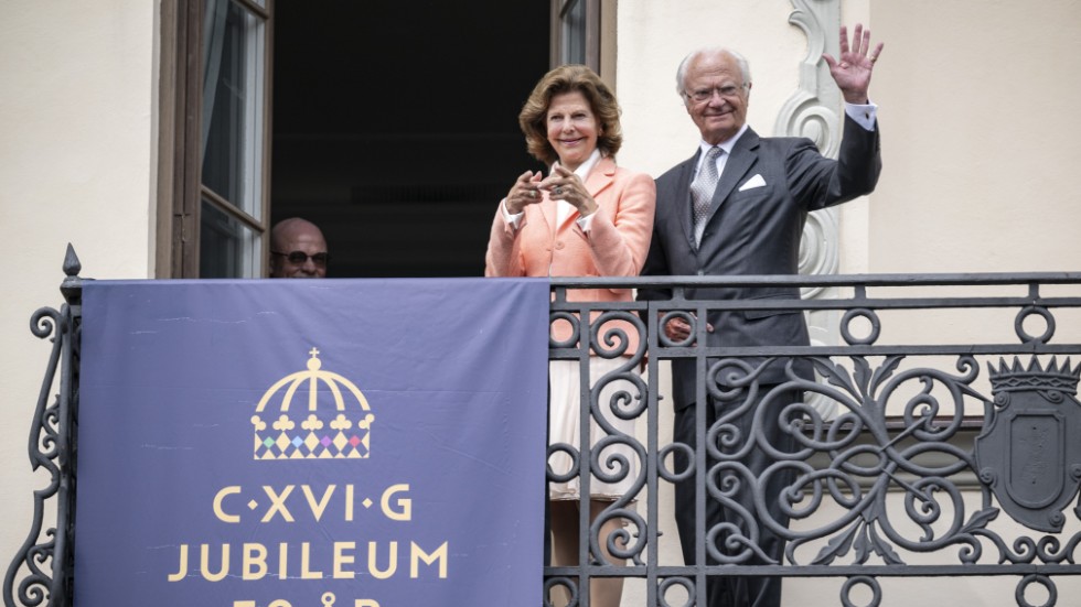 ”Republikanska föreningen arbetar för att avskaffa monarkin i Sverige.” På bilden firar kung Carl XVI Gustaf firar 50 år i Malmö.