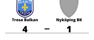 Trosa Balkan segrade mot Nyköping BK på hemmaplan