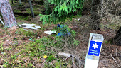 Dumpad asbest i naturreservat polisanmäls