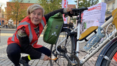 Jenny, 54, är på sitt livs cykeltur genom landet