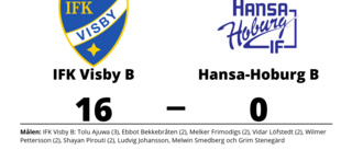 Storseger för IFK Visby B hemma mot Hansa-Hoburg B