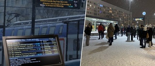 Snöoväder i Eskilstuna – ställde till problem