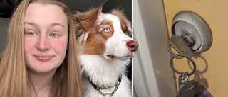 Emma, 20, inlåst med hunden – låset frös i kylan: ”Chockade”