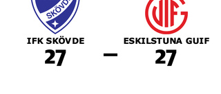 Eskilstuna Guif tappade ledning till oavgjort mot IFK Skövde