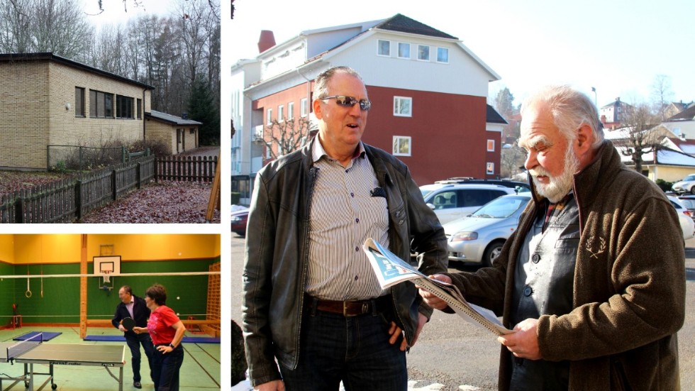Siewert Jonsson och Lars Schedenborg, från Oppeby-Björkfors bygderåd, vill att samhällsbyggnadsnämnden tar sig en funderare innan de beslutar att sälja alternativt riva Björkfors gymnastiksal.