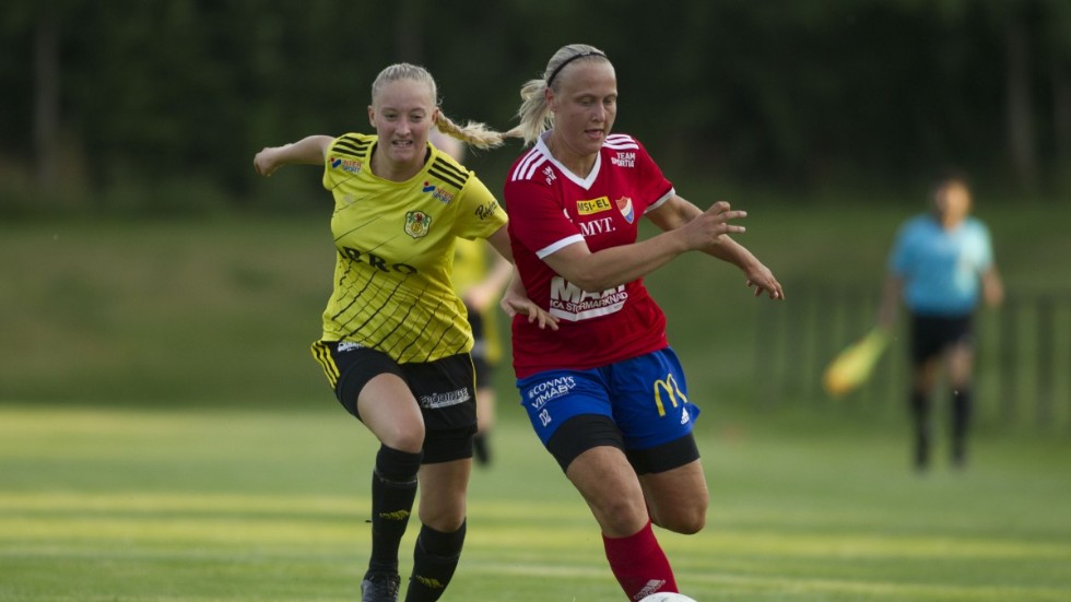Julia Rosin var en av Vimmerbys bästa spelare och gjorde också mål. 