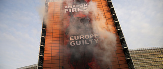 Bolmande Amazonasprotest i Bryssel