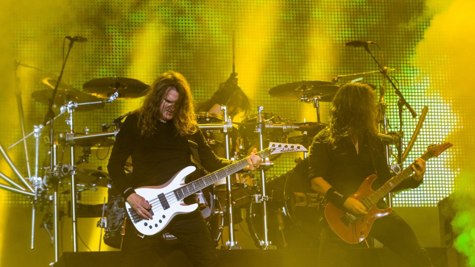 Det amerikanska metalbandet Megadeth kommer till Sweden Rock strax utanför Sölvesborg. Arkivbild.