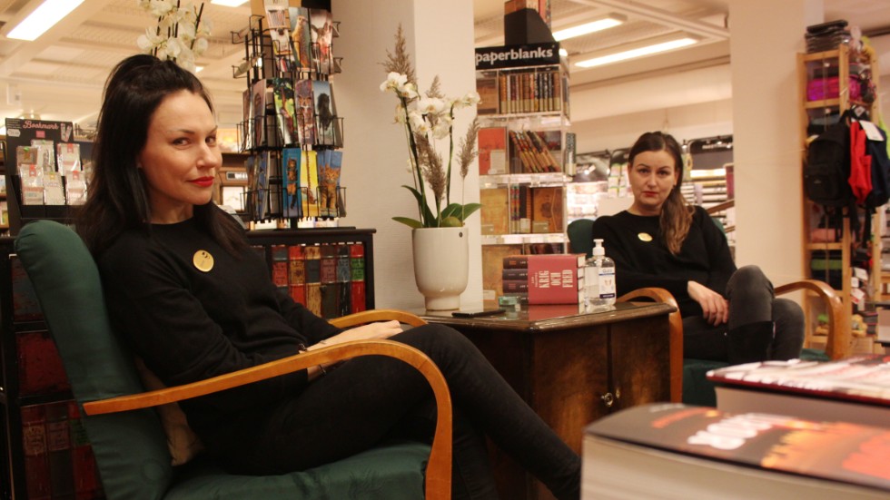 Emma Harrysson-Karlsson och Lotta Daniels längtar efter att kunna förverkliga de idéer de hade när de tog över Vimmerby bokhandel. "Det har varit en tuff start".