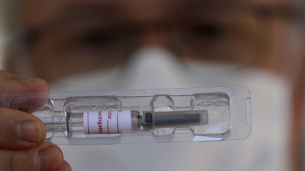 Försök med det kinesiska vaccinet Sinovac stoppas i Brasilien. Arkivbild.