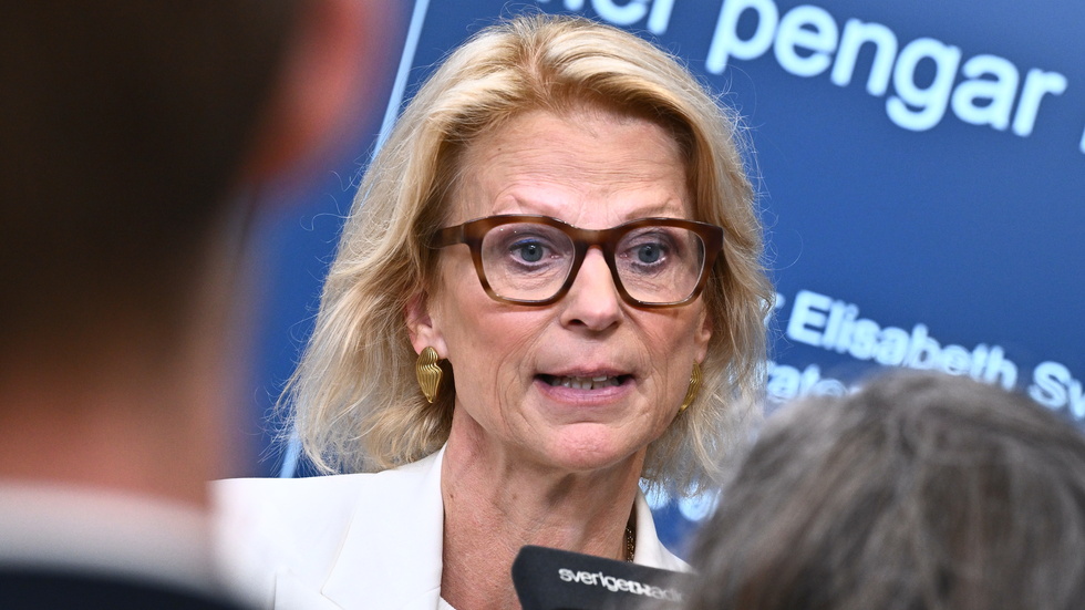 Finansminister Elisabeth Svantesson (M). Arkivbild.