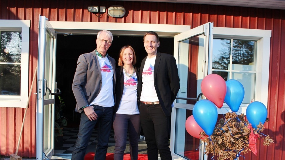 Anders Östlund, Lotti Jilsmo och Mårten Öhrling välkomnade besökarna. Foto: Ellinor Harrysson