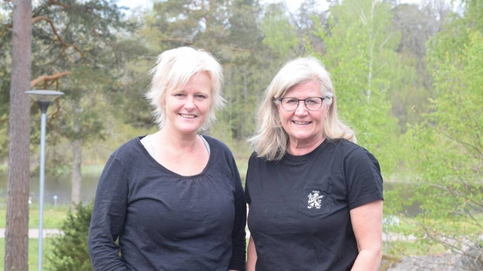 Sofie Didi och Anna-Lena Monell är inte bara kollegor, de är kusiner också. Tillsammans driver de Hornåbergs camping i Horn.