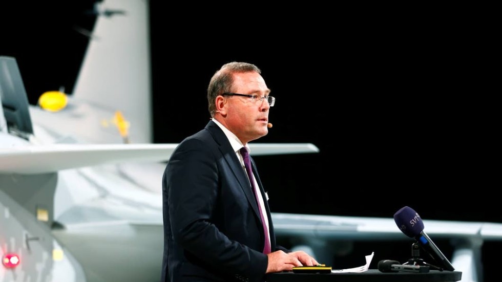 Nöjd. Håkan Buskhe, vd på Saab, kan konstatera att försvarskoncernen ökar sin vinst.